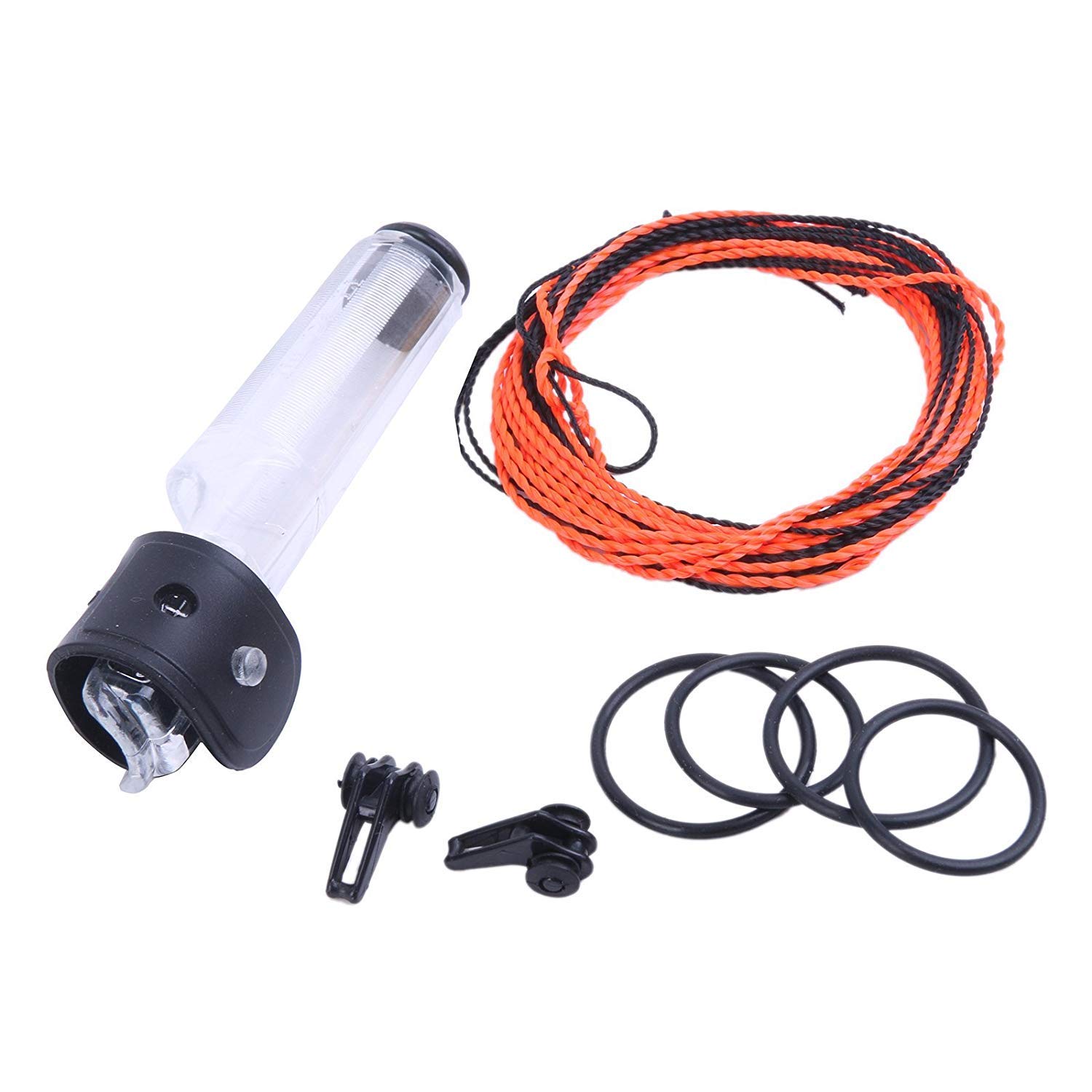 MAXIMUMCATCH Tapered Tenkara Line, Braided Furled Line: 11/12/13 FT, 3 Color Available (Tenkara Line Combo Orange/Black, 12ft)