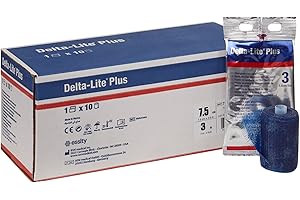 BSN Medical 7345821 Delta-Lite Plus Cast Tape, 3" x 4" yd. Size, Dark Blue (Pack of 10)