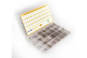 SciWil 390-Piece Compression Spring Assortment Kit, 28 Sizes Small Springs Set, Stainless Steel Rust-Resistant Mechanical Mini Springs for Hobby Crafting and DIY Repair Project