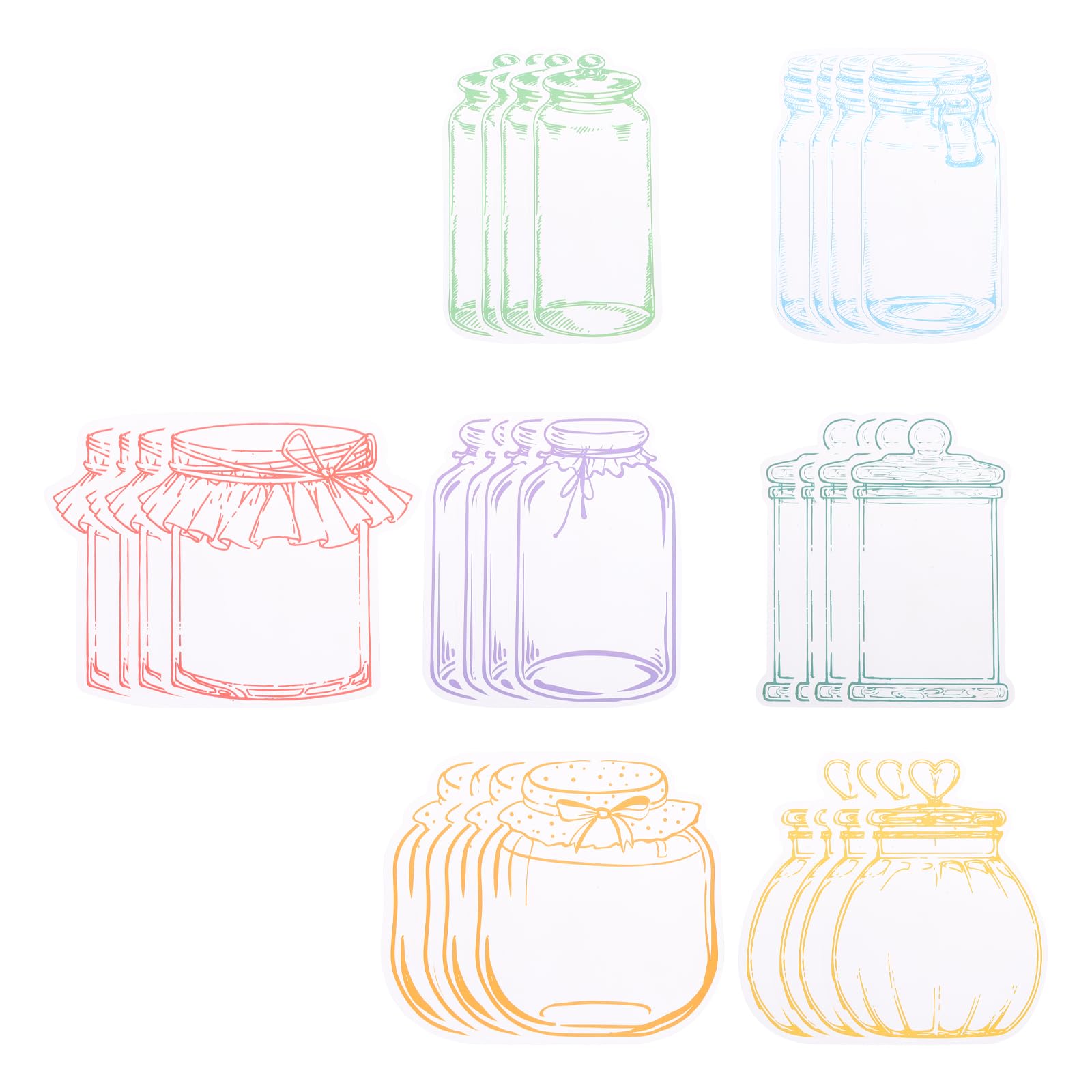 PATIKIL Transparent Dried Flower Bookmarks, 28 Pack Clear Pressed Flower Bookmarks Glassware Bottle Glassware Sticker for DIY Flower Page Clips Bookmark