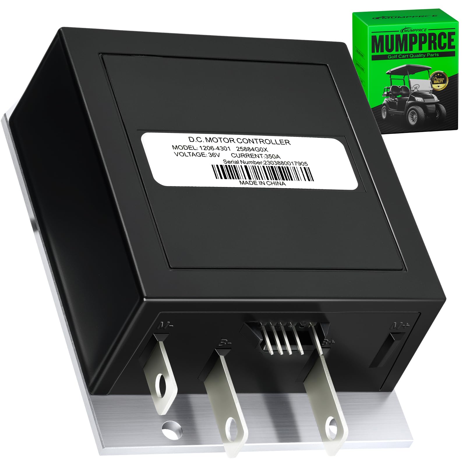 Photo 1 of ***NON-FUNCTIONAL/PARTS ONLY***
MUMPPRCE 1206-4301 EZGO Speed Controller?36V 350A 5 Pin Speed Controller Compatible with Curtis E-Z-GO EZGO TXT Medalist Golf Cart with Series ITS(1994-2019), Replace OEM 25864G09 25864G03 25864G04