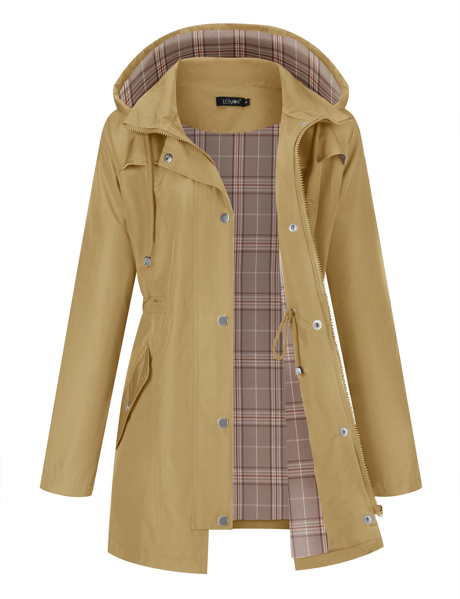 LOMON Lightweight Women Raincoat Hooded Jackets