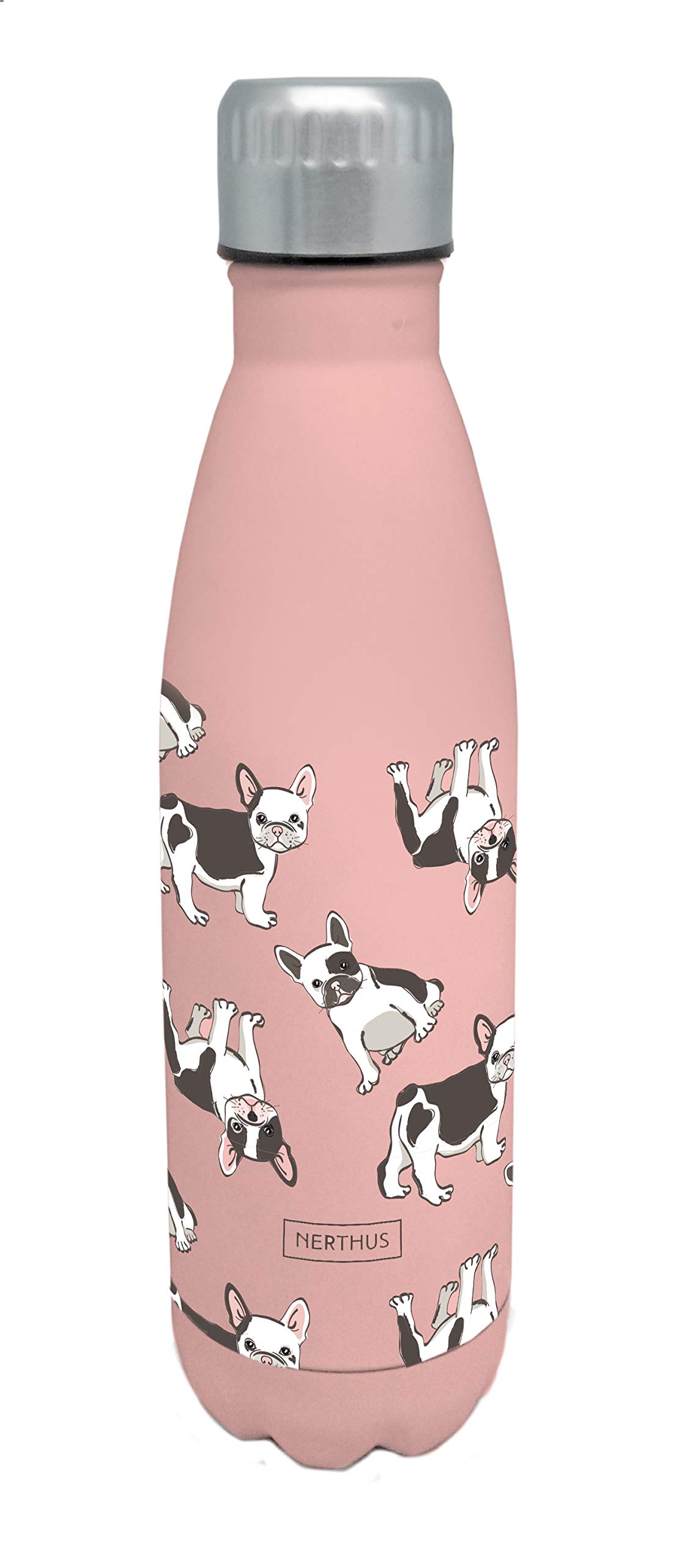 Nerthus Double wall flask for hot and cold liquids. BPA 500 ml stainless steel, with dogs design, Original