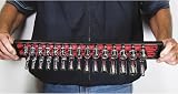 Ernst Manufacturing 8453 Socket Boss 19-Inch Red 3/8 Drive Socket Organizer Tray view 4