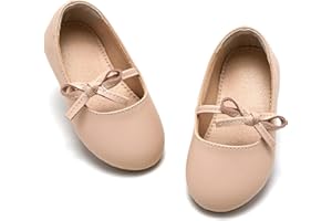 ESTINE Mary Jane Flats for Toddler Girls Little Kids Glittery Dress Princess Wedding Ballet Shoes