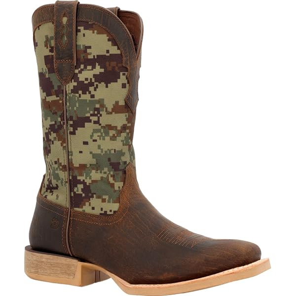 NEW DURANGO BOOTS men\'s western boot in chestnut/green Durango Rebel Soft Toe Boot – Dark Chestnut/Hunter Green  main image 4