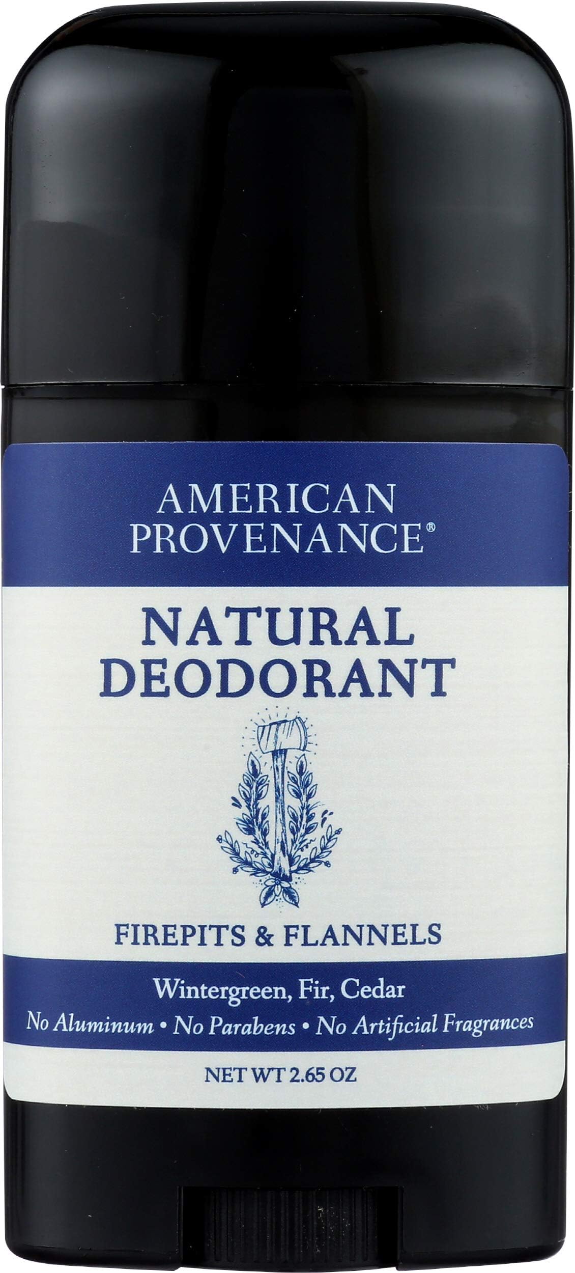 American ProvenanceAll Natural Deodorant for Men and Women - Aluminum Free Deodorant that Lasts All Day - Made in the USA with Essential Oils & Cruelty Free - Wintergreen, Fir, Cedar (1 Pack)