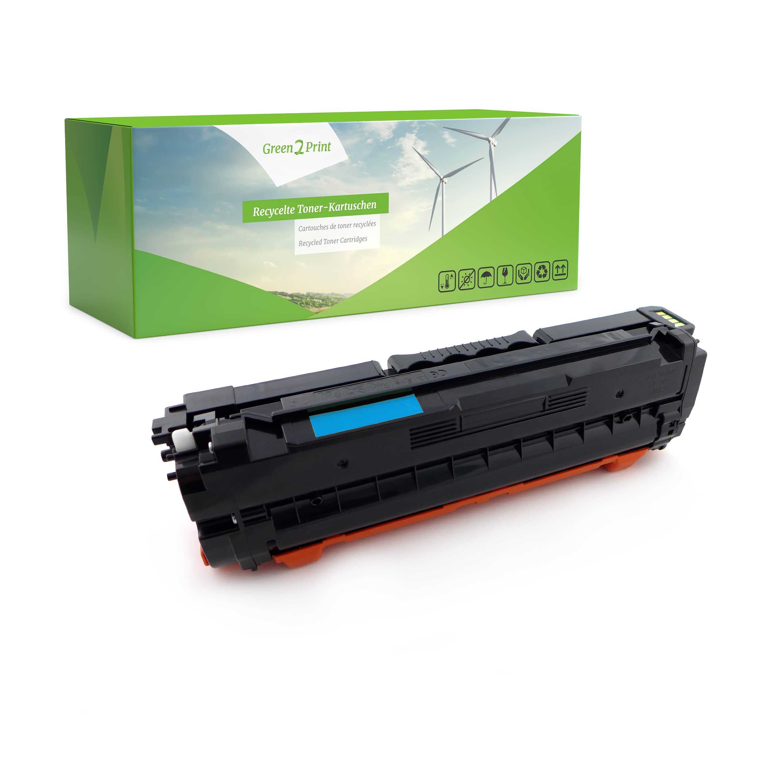 Green2Print Toner cyan 3500 pages replaces HP SU035A, Samsung CLT-C505L, 505L Toner cartridge for Samsung ProXpress SL-C2620DW, SL-C2670FW, SL-C2620DW, SL-C2670FW