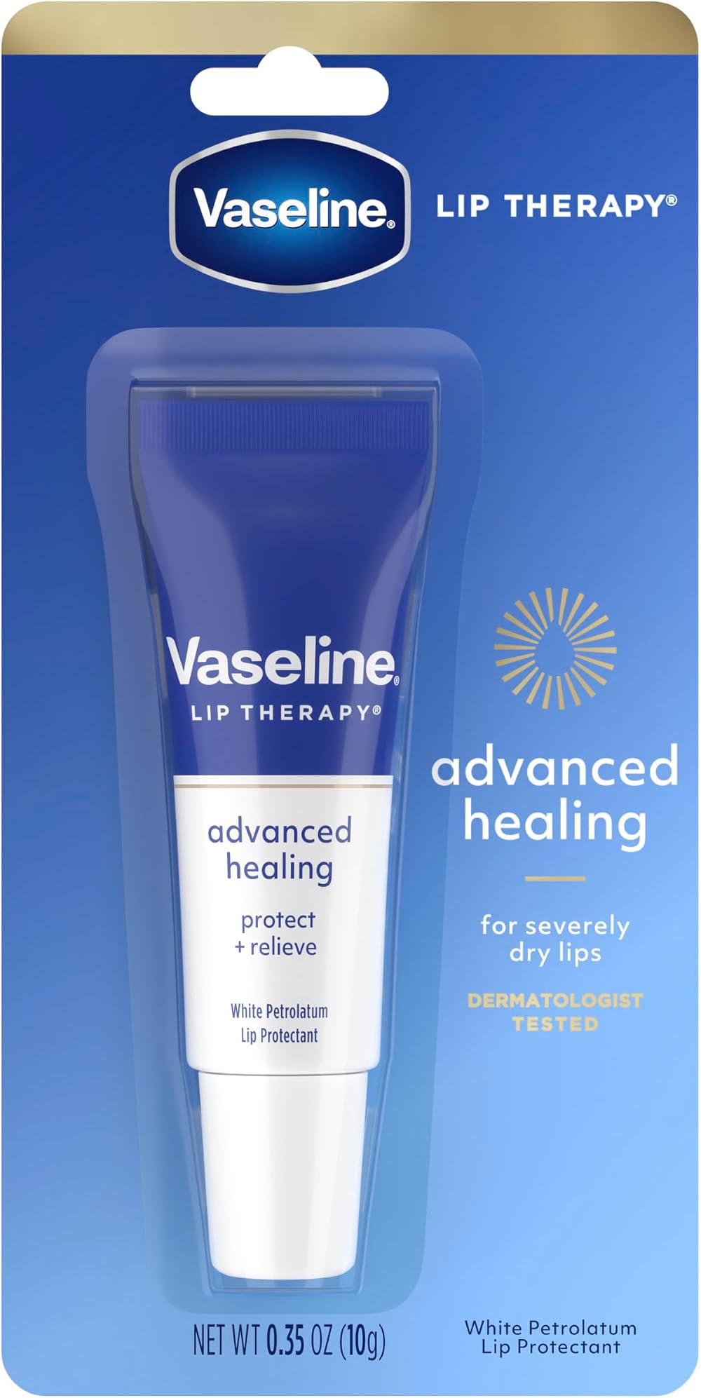 Vaseline Lip Therapy Advance Formula 0.35 oz Unisex Moisturizing Lip Balm