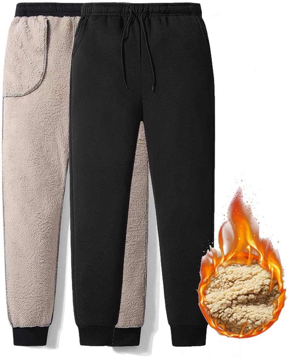 Thicken Sweatpants Winter Men's Plus Velvet Padded Trousers Slim Large Size Warm Pants Solid Trend Sports Jogges M 5XL