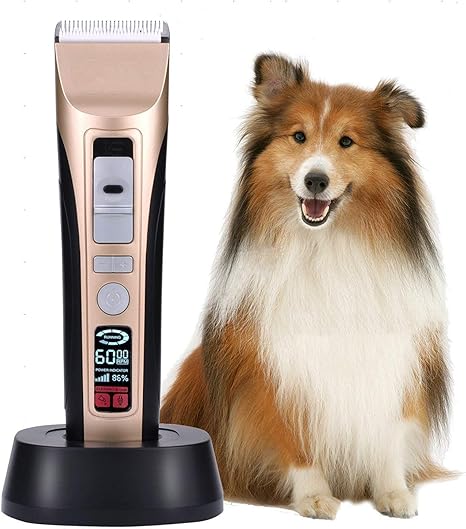 Rision Tondeuse Pour Chien 5 Vitesses Professionnels Rechargeable Kit De Toilettage électrique Ceramic Animaux électrique Tondeuse Chien Chat