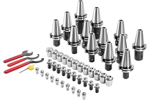 VEVOR CAT40 Collet Holder ER 16/32 Collet Set, 35 PCs, SLN FMB ER16/32 APU Tool Holders Spring Steel Collet Chucks with 10 Pu