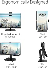 ASUS BE24EQSK 24" FHD IPS Video Conferencing Monitor Webcam Mic Speakers view 4