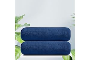Junsey 2 Pcs Hand Towel Set,15x31 Inches Hair Drying Towel 300 GSM Face Towel Set Bathroom Towel Ultra Soft Hotel Towel Set Navy Blue