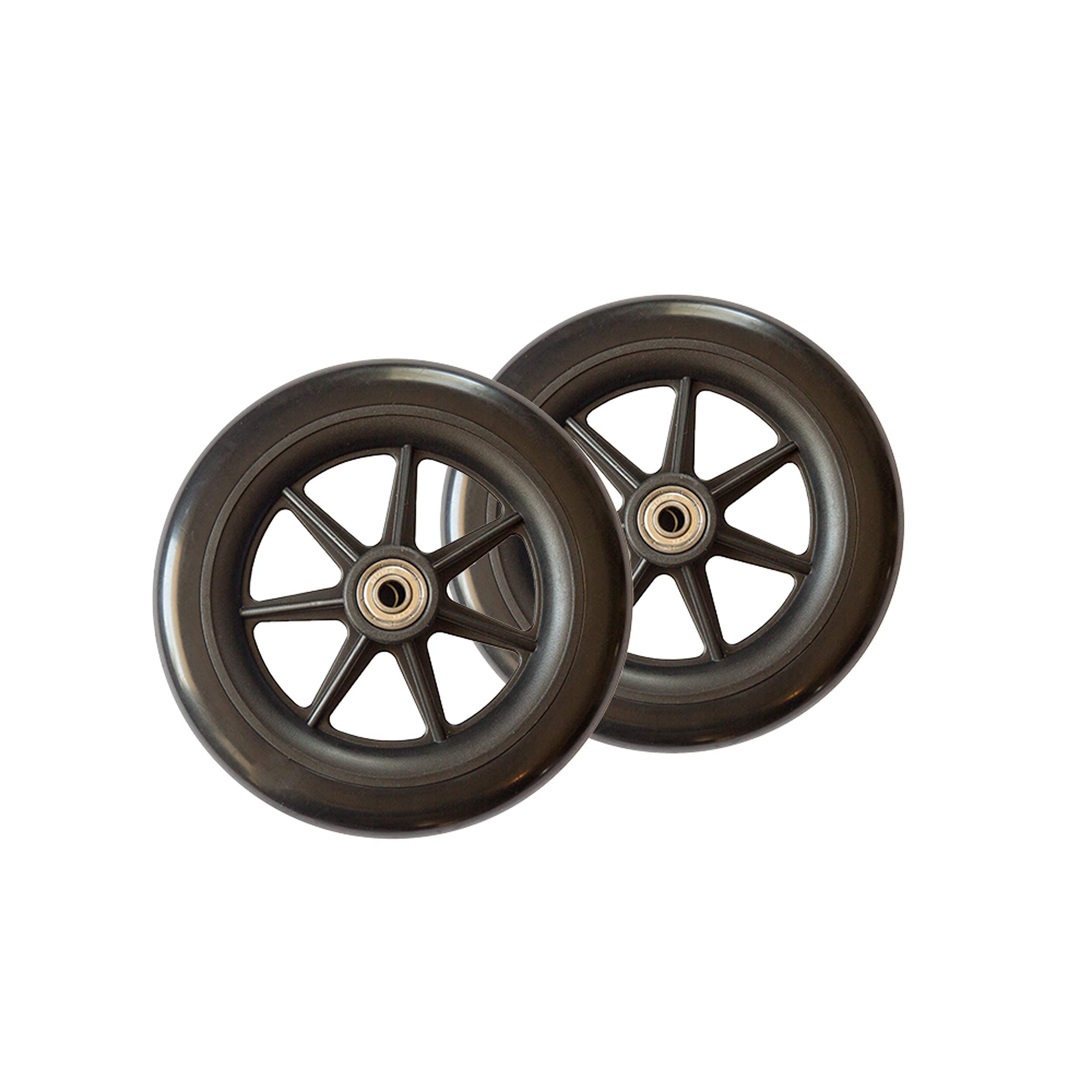 Stander Replacement 6-inch Walker Wheels, 6 Inch Rollator-Wheels for Adults, Seniors, and Elderly, Compatible with Stander's Wonder-Walkers and Wonder-Rollators, Set of 2