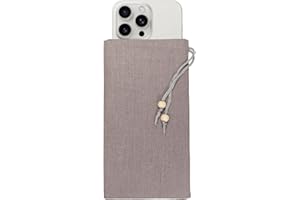 HAQuake EMF Cell Phone Sleeve fo Phone Pouch, High-Shield EMF Blocking Pouch, 100% Silver Fibers forDigital Security, Signal Blocking, Anti-EMP Radiation Bag for Privacy Protection. (Gray)