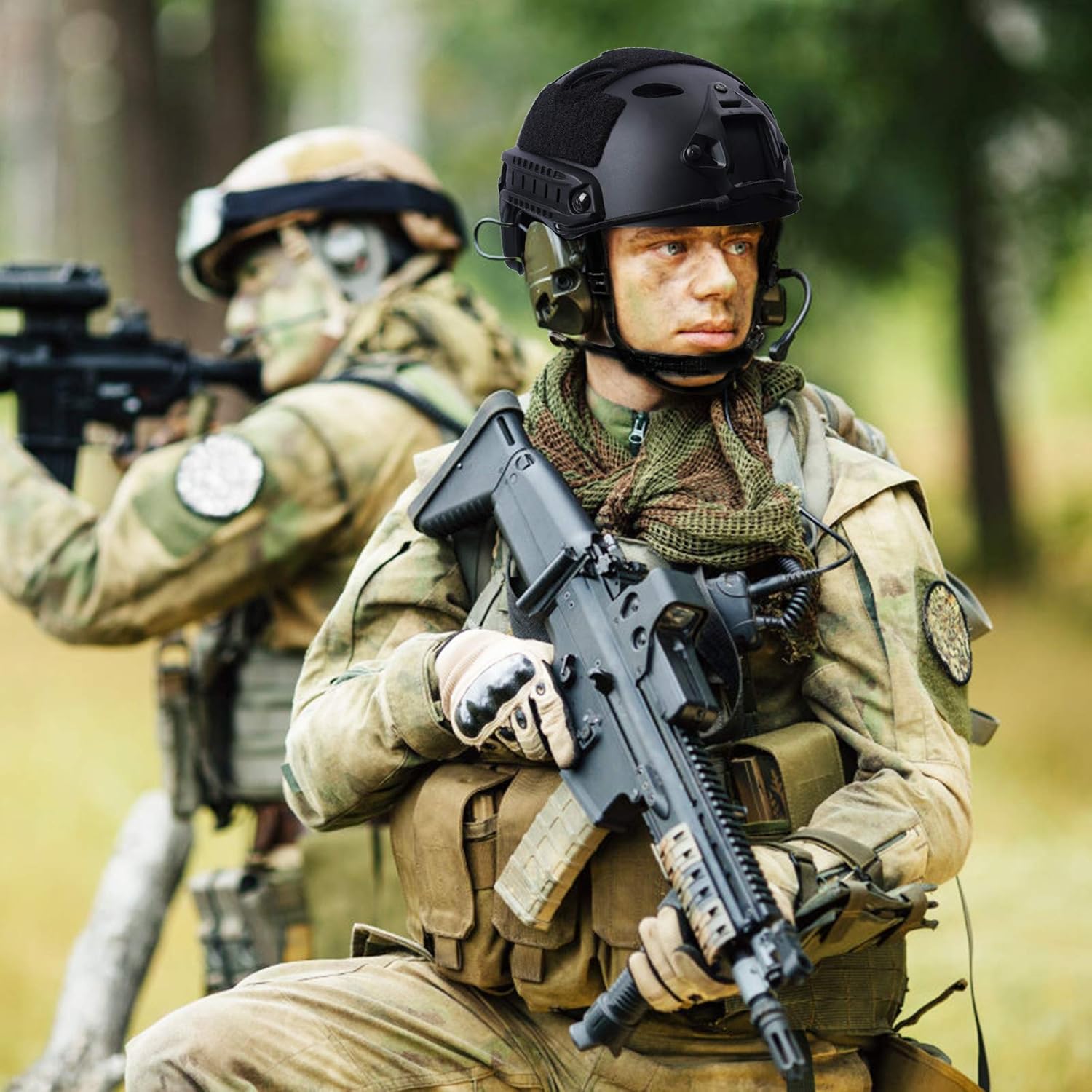 Tongcamo Fast PJ Paintball Airsoft Helmet for Training, Rescue, Climbing, Riding, Jumping, Military : Sports & Outdoors