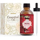 Rose Essential Oil 4 Fl Oz (120ml) - Pure and Natural Fragrance Oil, Aromatherapy Rose Oil for Diffusers, Massage, Candle Mak