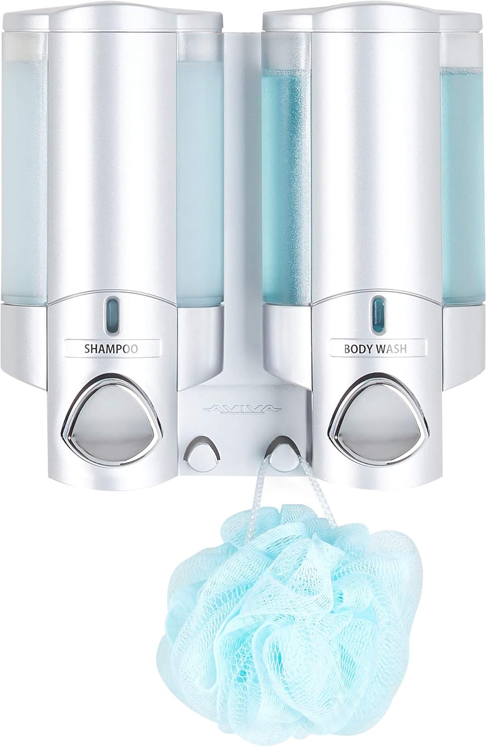 Better Living Products 76235-1 AVIVA Two Chamber Dispenser, Satin: Home & Kitchen