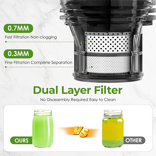 COLD PRESS JUICER, 5.8″ WIDE FEED CHUTE JUICE EXTRACTOR MACHINE WITH 400W, HIGH JUICE YIELD, SLOW MASTICATING JUICER FOR WHOLE VEGETABLES & FRUITS, STAINLESS STEEL