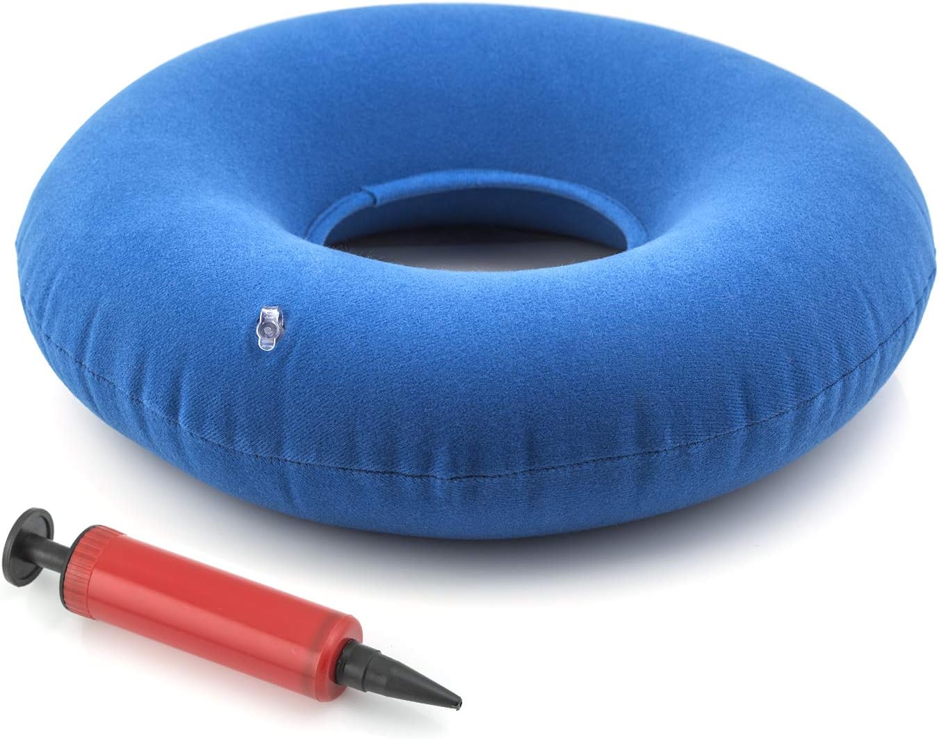 Care365 Inflatable Air Ring Donut Cushion For Tailbone Pain, Child Birth (15 inches, Blue)