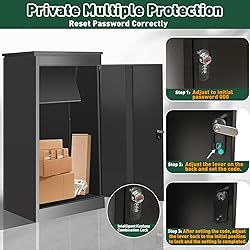 esheno Package Delivery Boxes for Outside, Extra