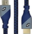 HDMI Cable 6ft - HDMI 2.0 Ready (UHD 4K @ 60Hz, 18Gbps) - Braided Cord (28AWG) - Ultra High Speed - Ethernet & Audio Return - Video 4K 2160p, HD 1080p, 3D - Xbox, PlayStation, PS3, PS4, PC, Apple TV