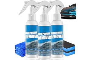 REDNOW Car Rust Removal Spray,Iron Powder Remover,Rustout Instant Remover Spray,Multifunctional Paint Cleaner Car Maintenance Powder Spray Rust Remover Iron Cleaning,Iron Powder Remover for Car (3PCS*100ML)