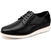 Mofri Mens Dress Shoes Casual Oxfords Shoes for Men Lace-Up Casual Dress Sneakers for Office Business Formal Comfortable Lightweight Cushioning Walking Shoe
