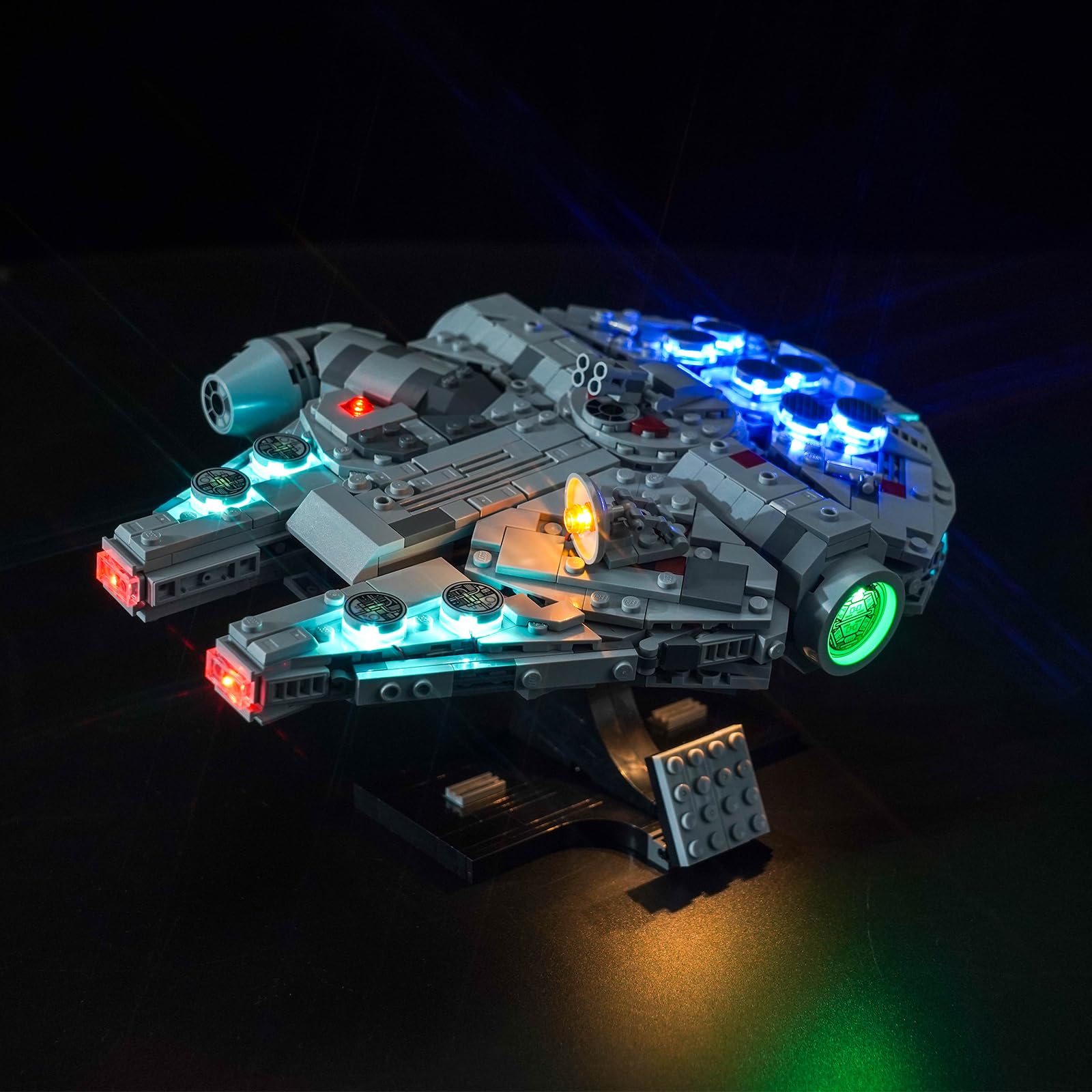 Light Kit for Lego Millenium Falcon Starship, Lighting Set for Lego 75375 Star Wars Millennium Falcon Starship - Not Include Models, Just Light Kit (Standard Version) — image 1