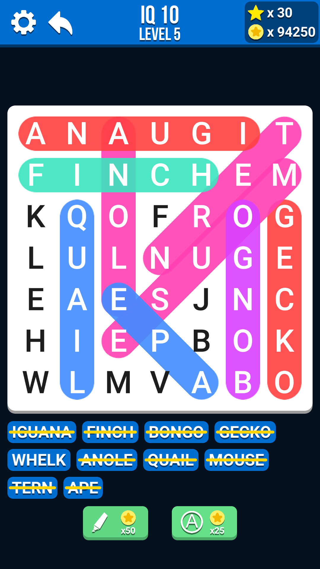 Word Search IQ: Word search games free for kindle fire ~ A daily word