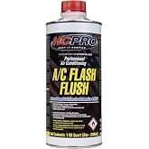HCPRO AC Flush Solvent Liquid 32 oz Bottle - HVAC Line Cleaner for Car and Home Air Conditioner Systems, Removes Oil Sludge Contaminants, Universal Refrigerant Flush Solution
