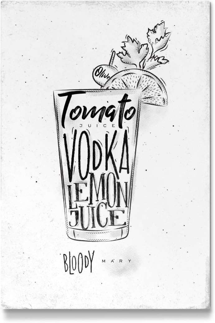 artboxONE Gallery Print 30x20 cm Bloody mary cocktail by Anna Kozlenko