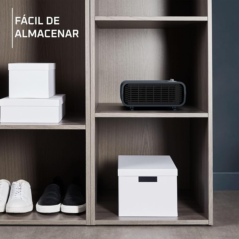Rowenta comfort silence - aquecedor comfort compact 2400w, função silence, 2 velocidades, termostato mecânico função antigelo, ventilador de ar frio, evita superaquecimento, compacto, so5115