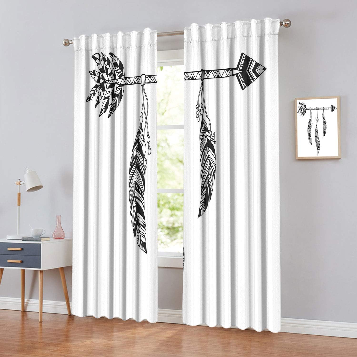 Blackout Curtains for Living Room Curtain BohemianArrowDesignwith
