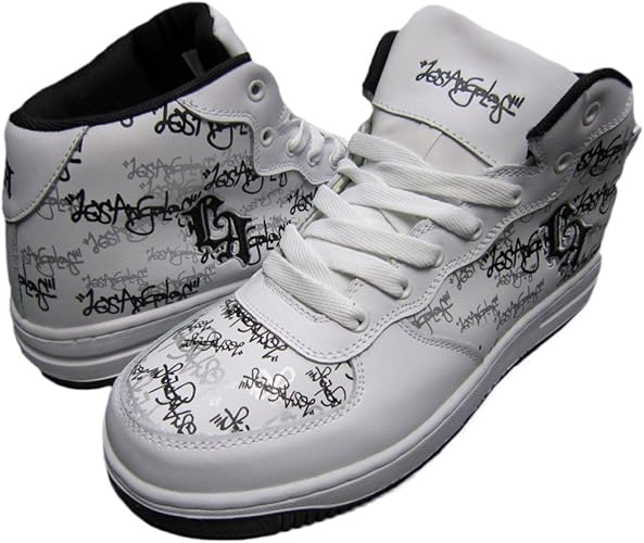 Amazon La Street Sneaker White Black La ストリートスニーカー B系 ヒップホップ 並行輸入品 26 5 La Street スニーカー