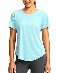 Women's Short Sleeve Workout Shirts Breathable UPF