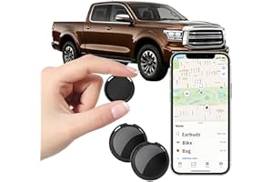 VOTLIK 2 Pack Mini GPS Trackers for Vehicles Work with Find My (iOS Only) Real Time Car Tracker Tags Hidden Car Locator Tracking Device Global Coverage No Monthly Fee or Subscription No SIM Card Required