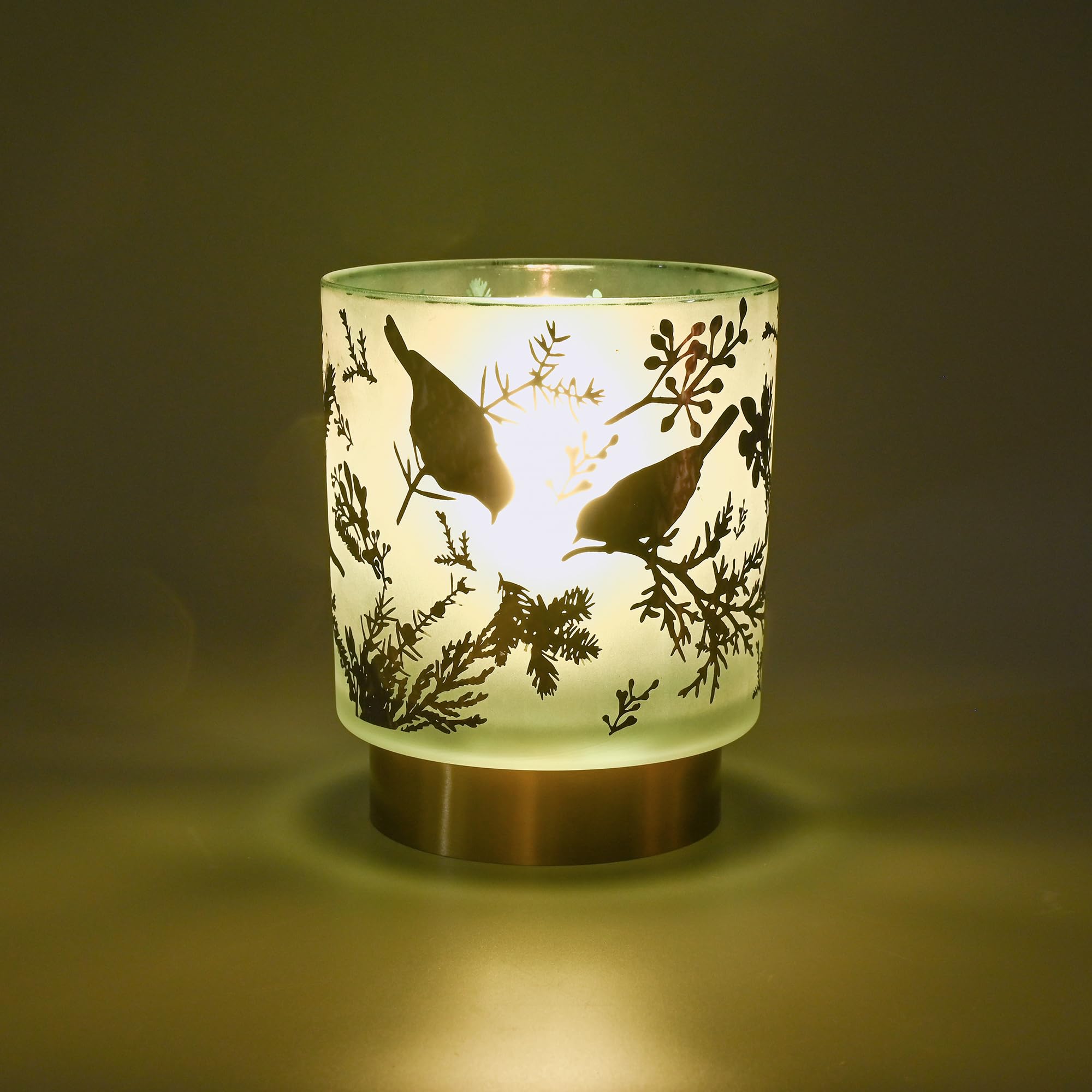 Photo 1 of MiuBrty 7.3'' Battery Operated Cordless Night Light - Auto-Off Timer LED Table Lamp for Bedroom, Nursery, Entryway | Indoor/Outdoor Use (Bird Design - Green)