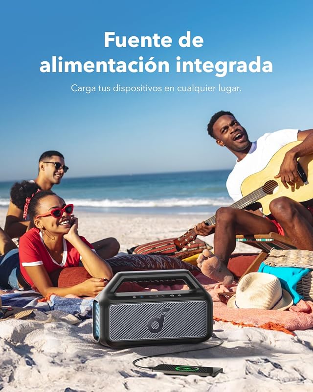 Boom 2 Altavoz Bluetooth Potente 80 W, 24 h, IPX7