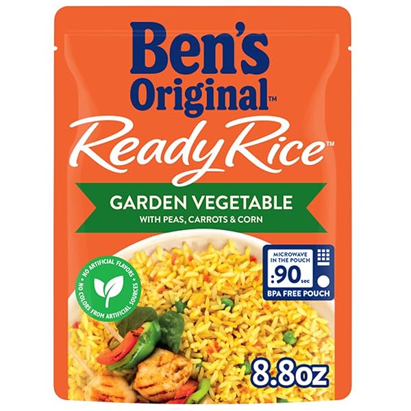 BEN’S ORIGINAL READY RICE GARDEN VEGETABLE FLAVORED RICE,...