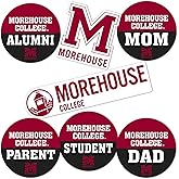 Desert Cactus Morehouse College Sticker Maroon Tigers Vinyl Decals Laptop Water Bottle Car Scrapbook (Round Family)