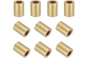 uxcell 20Pcs Sleeve Bearings, 3mm Bore x 5mm OD x 7mm Length, Self-Lubricating Sintered Bronze Bushings