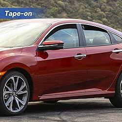 YQAUTEC Window Visors Rain Guards for 2022 2023