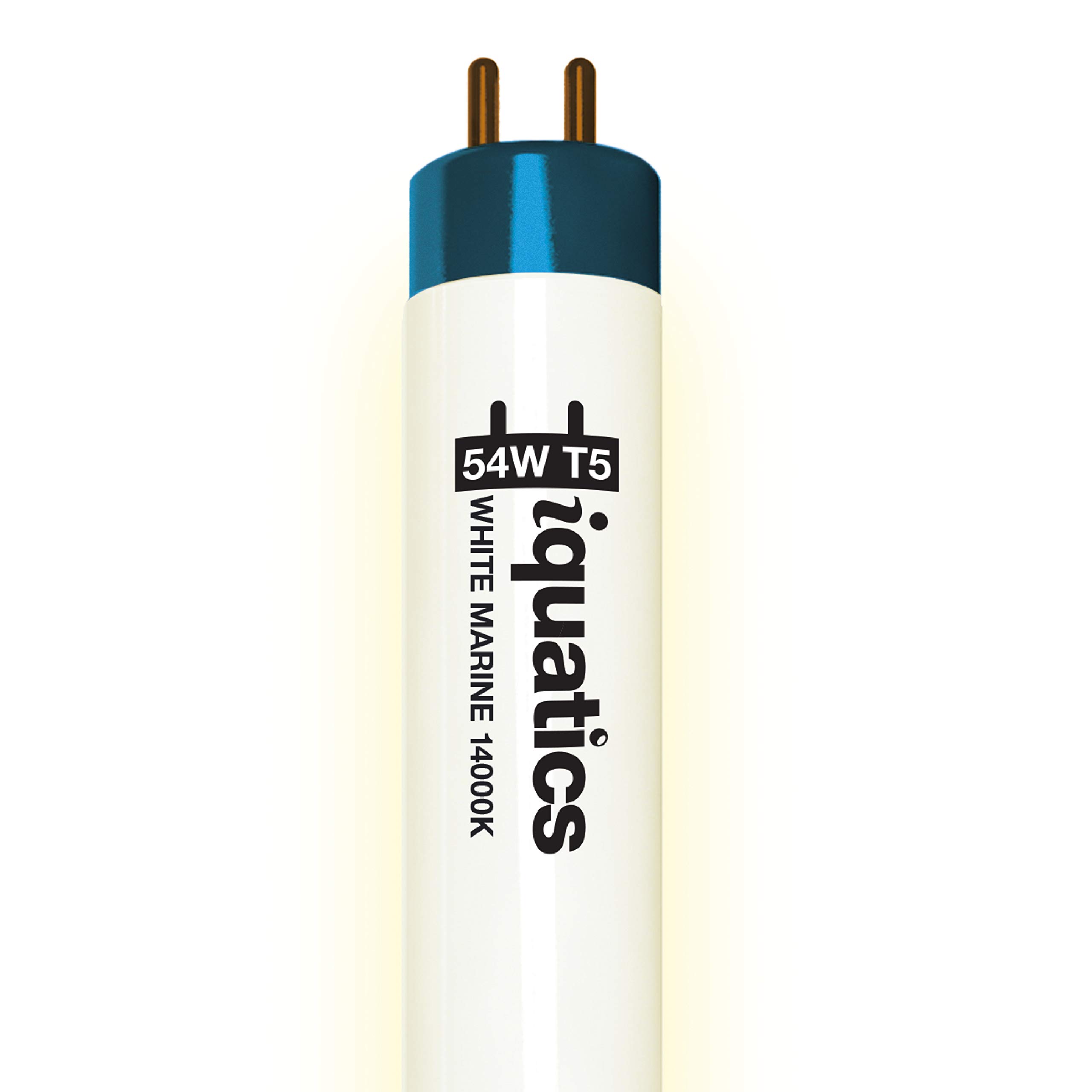iQuatics Aquarium Fish Tank Fluorescent Light Bulb T5, White 14000k, 54w 1150mm 46”