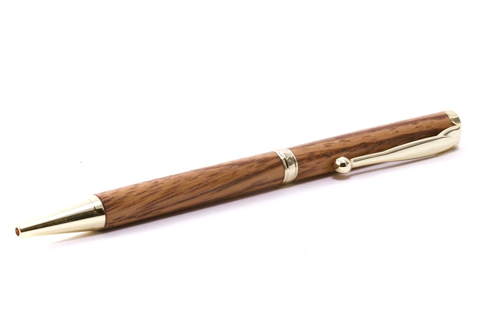 Slim Zebra Wood Twist Pen Handmade