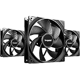 be quiet! Pure Wings 3 120mm PWM Reverse Triple Pack, 3 Included Case Fans | Inverted Blades, High Top-End Speed, Low Minimum RPM, Optimized Fan Frame, Newly Designed Fan Blades, Maximum Airflow
