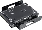 Akasa 3.5" SSD HDD Adapter to 5.25" Bay | AK-HDA-01 Black Anti Vibration Mount view 5
