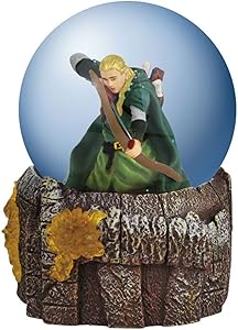 Westland Giftware Light-Up Water Globe Figurine, 100mm, Lord of The Rings Legolas in Battle