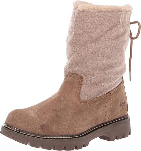 caterpillar fur boots